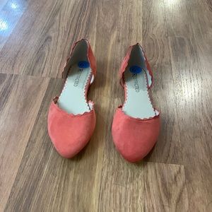 Salmon pink 6.5 slip ons